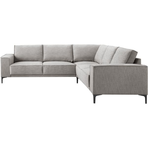 Hoekbank rechts Calira grijs basic comfort