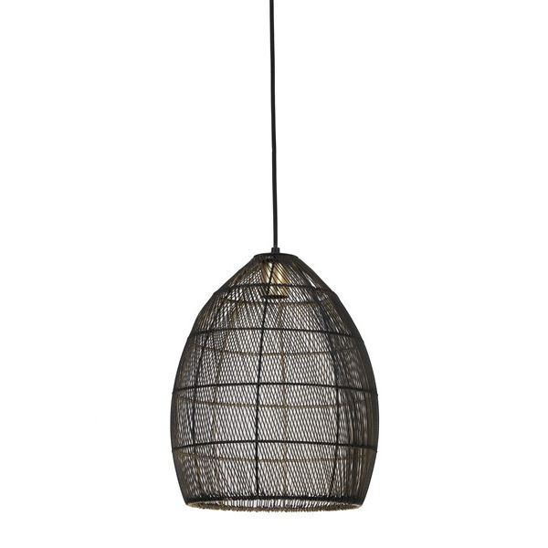 Hanglamp Merrit 30x37 cm zwart