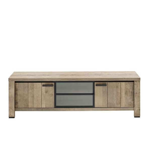 MORTARA TV-meubel 2dr/1gl.dr mel. dark brown