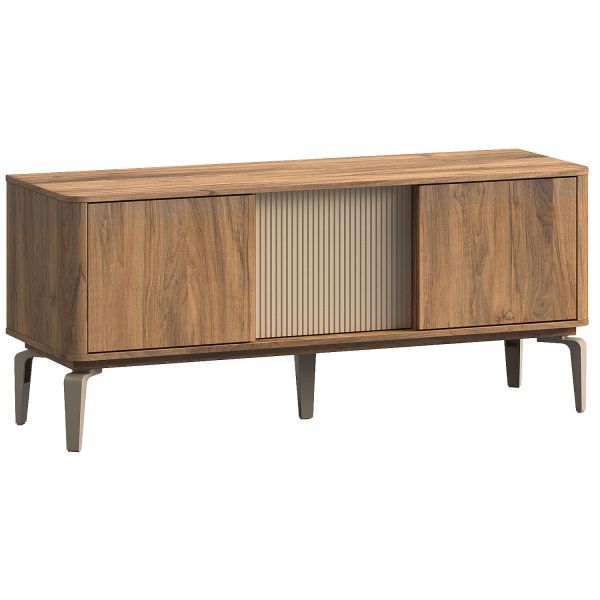 Tv-meubel Lodetto 141 cm deur champagnekleur