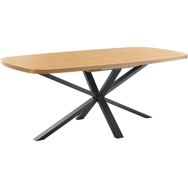 Uitschuifbare eettafel Caltana 200/260 cm mango Deens ovaal