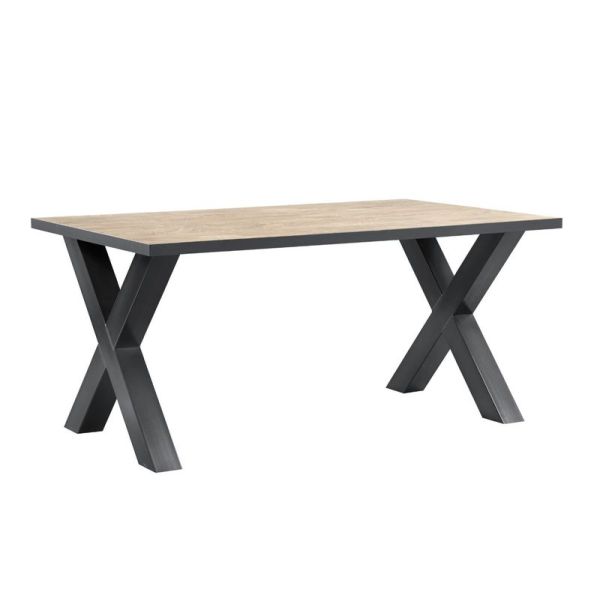 Eettafel met kruispoot 164x100 Silvares