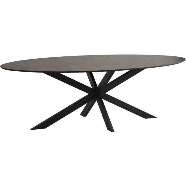 Eettafel Ranea 240x110 cm ovaal met rechte spinpoot