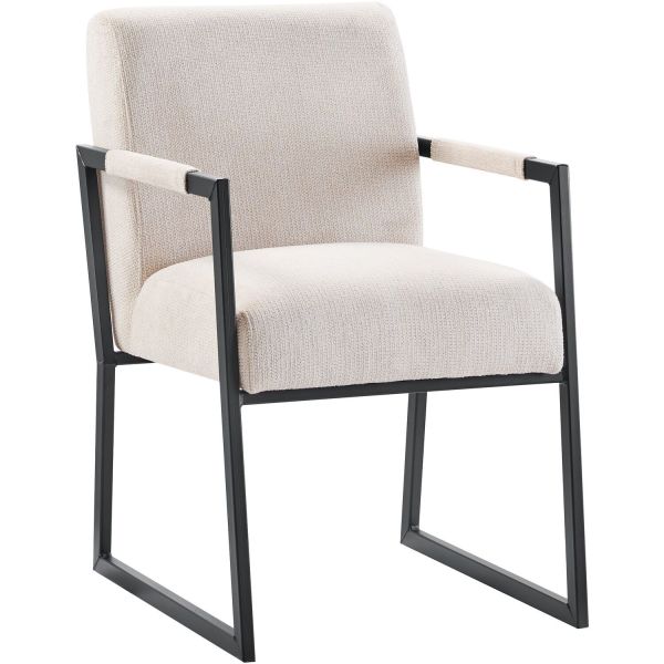Eetkamerstoel met armleuning Thurso beige