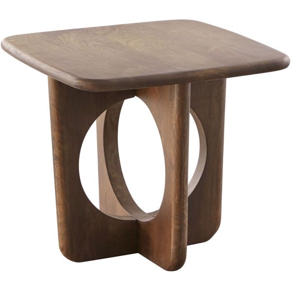 Salontafel Aseri 70x70 cm bruin