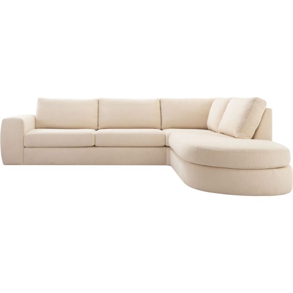 Hoekbank rechts Azara koudschuim beige