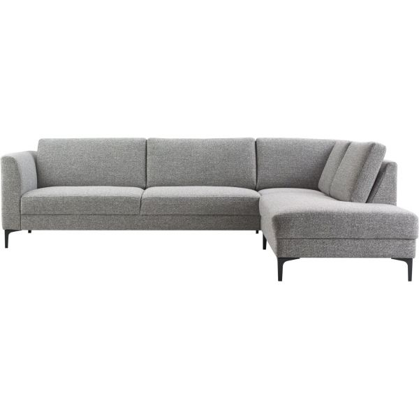 Hoekbank rechts Gulnare grijs premium comfort