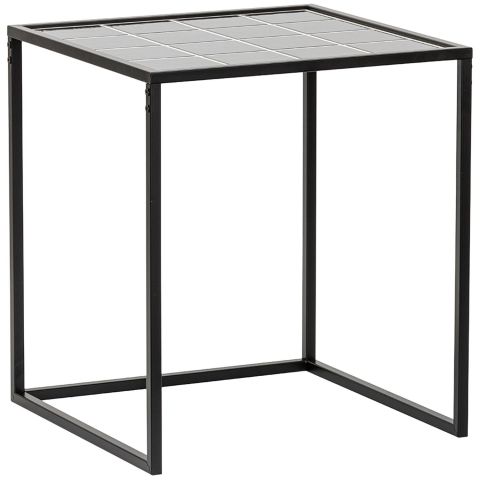 Bijzettafel Ciney 44 cm vierkant zwart