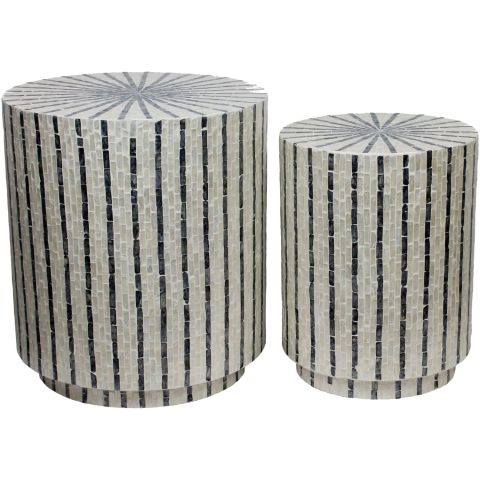 Bijzettafelset Brody 47 en 35 cm rond