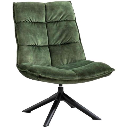 Draaifauteuil Calpe velvet groen