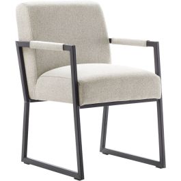 Eetkamerstoel met armleuning Thurso beige