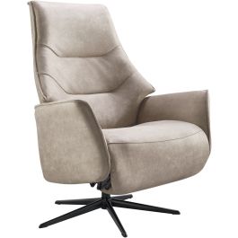 Relaxfauteuil Clay medium microleder taupe