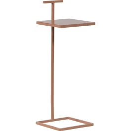 Bijzettafel Drenia roze 22 cm vierkant