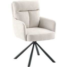 Eetkamerstoel Dixson draaibaar licht beige