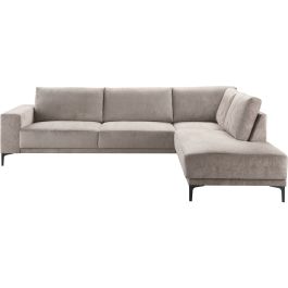 Hoekbank rechts Clanton taupe premium comfort