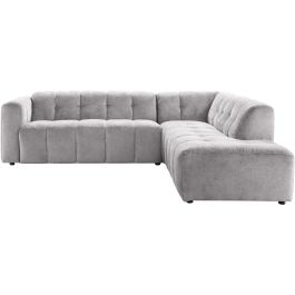 Hoekbank rechts Vizela grijs basic comfort