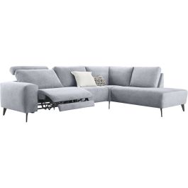 Hoekbank rechts Nyborg grijs relaxfunctie premium comfort