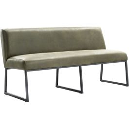 Eetkamerbank Thurso 170 cm microleder groen