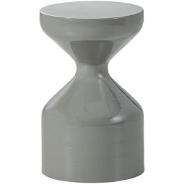 Bijzettafel Cinisi lichtgrijs 30 cm rond
