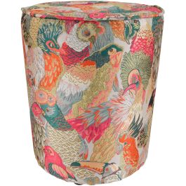 Poef Barlare met vogels