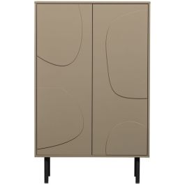 Opbergkast Atri 135x85x40 cm taupe