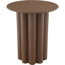 Bijzettafel Easdale 43 cm rond bruin