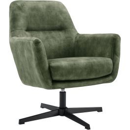 Draaifauteuil Tarkio velvet groen