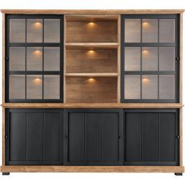 Vitrinekast Ladonia 210x233x50 cm