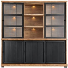 Vitrinekast Ladonia 210x209x50 cm