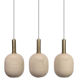Hanglamp Bincerro metaal taupe 3-lichts