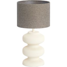 Tafellamp Boras small beige met grijze kap