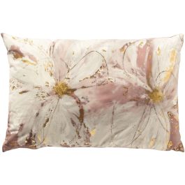 Sierkussen Westray 40x60 cm wit met roze