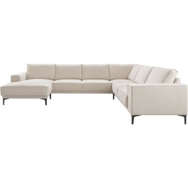 Hoekbank rechts Calira beige premium comfort
