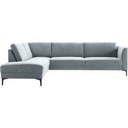 Hoekbank links Gulnare lichtgrijs basic comfort