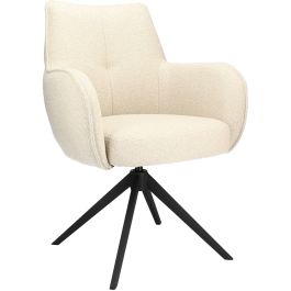 Eetkamerstoel Derio draaibaar beige