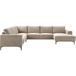 Hoekbank links Calira taupe premium comfort