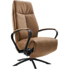 Relaxfauteuil Beltra elektrisch medium microleder bruin