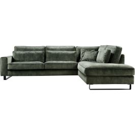 Hoekbank rechts Coventry groen basic comfort