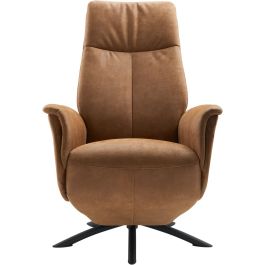 Relaxfauteuil Benoni medium microleder bruin