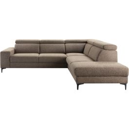 Hoekbank rechts Ixonia grijs basic comfort