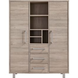 Opbergkast Gradoly 200x155x45 cm grijs