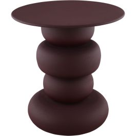 Bijzettafel Easdale 40 cm rond rood