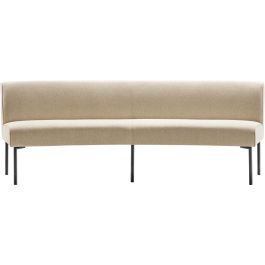 Eetkamerbank Cintra 210 cm ovaal bouclé beige