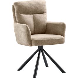 Eetkamerstoel Dixson draaibaar beige