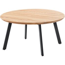 Salontafel Widnes eikenhout 80x36 cm rond