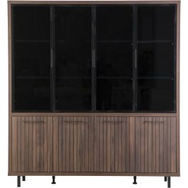 Vitrinekast Tenino 200x183x45 cm bruin