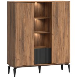 Opbergkast Lodetto 165x141x45 cm deur zwart