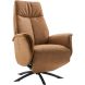 Relaxfauteuil Benoni medium microleder bruin