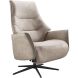 Relaxfauteuil Clay medium microleder taupe