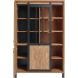 Opbergkast Alva 188x122x50 cm orange teak met verlichting